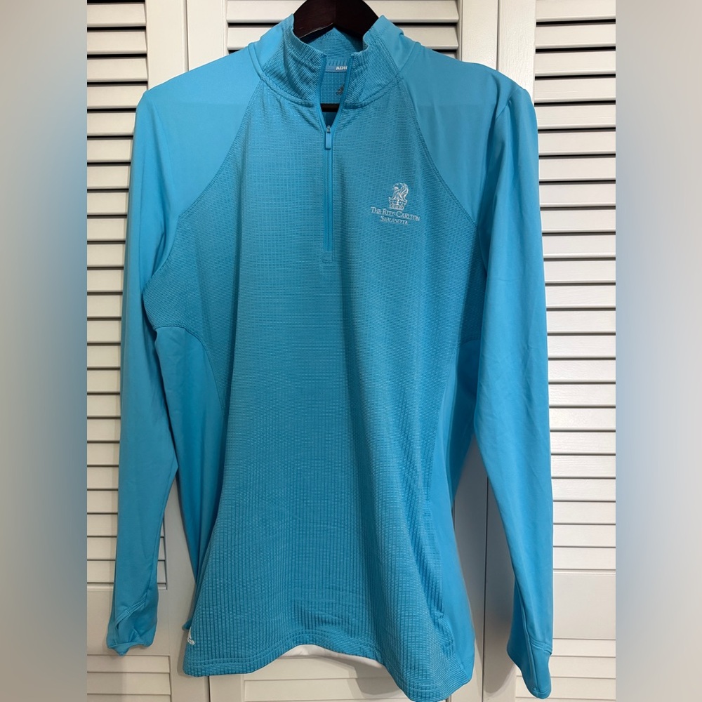 Turquoise Half-Zip Pullover
